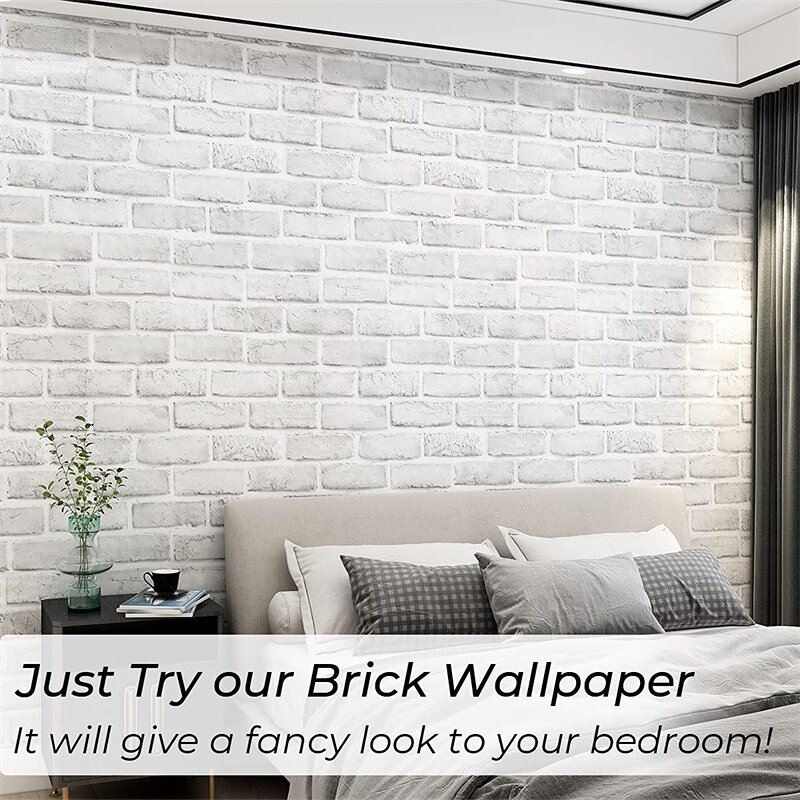 Brick Wallpaper Peel And Stick For Bedroom Faux Brick Kitchen Cabinets Home Decor Wall Stickers Papel De Parede Stickers Muraux