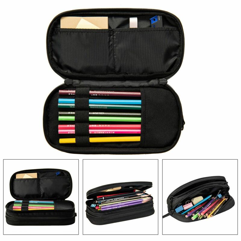 New Night Army Camouflage Pencil Cases Pencilcases Pen Holder for Student Big Capacity Bags Office Zipper Stationery