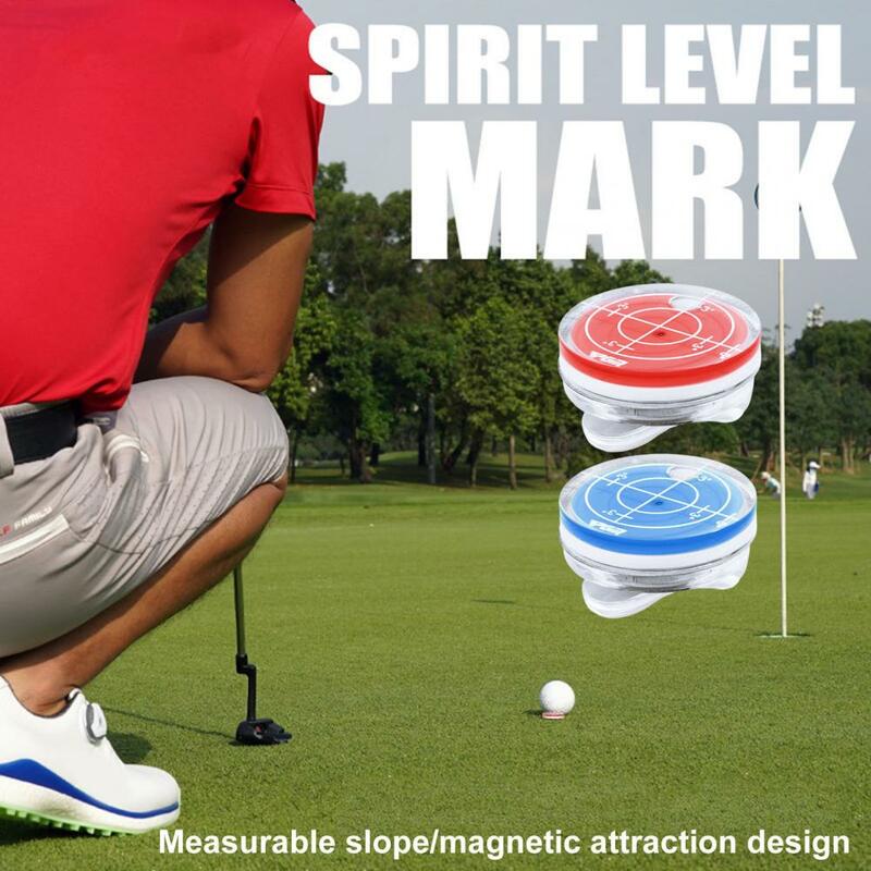 Golf Hat Clip Slope Putting Level Reading Ball Markerg Aid Round Bubble Level Reader Golf Level Hat Clip Spirit Levels Mark