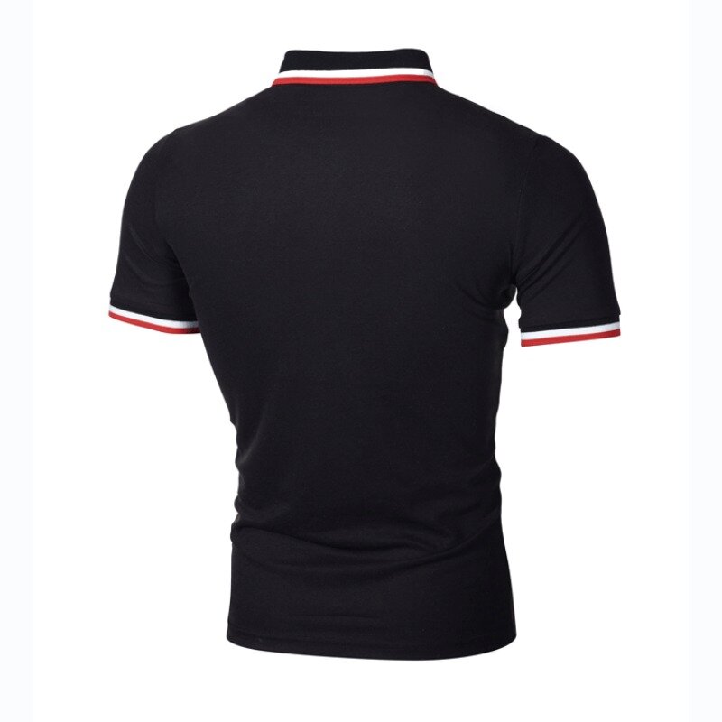 2024 Summer New Men's Polo Short Sleeve Spliced Short Sleeve T-shirt Slim Fit Casual Polo Shirts Polo T Shirt for Men