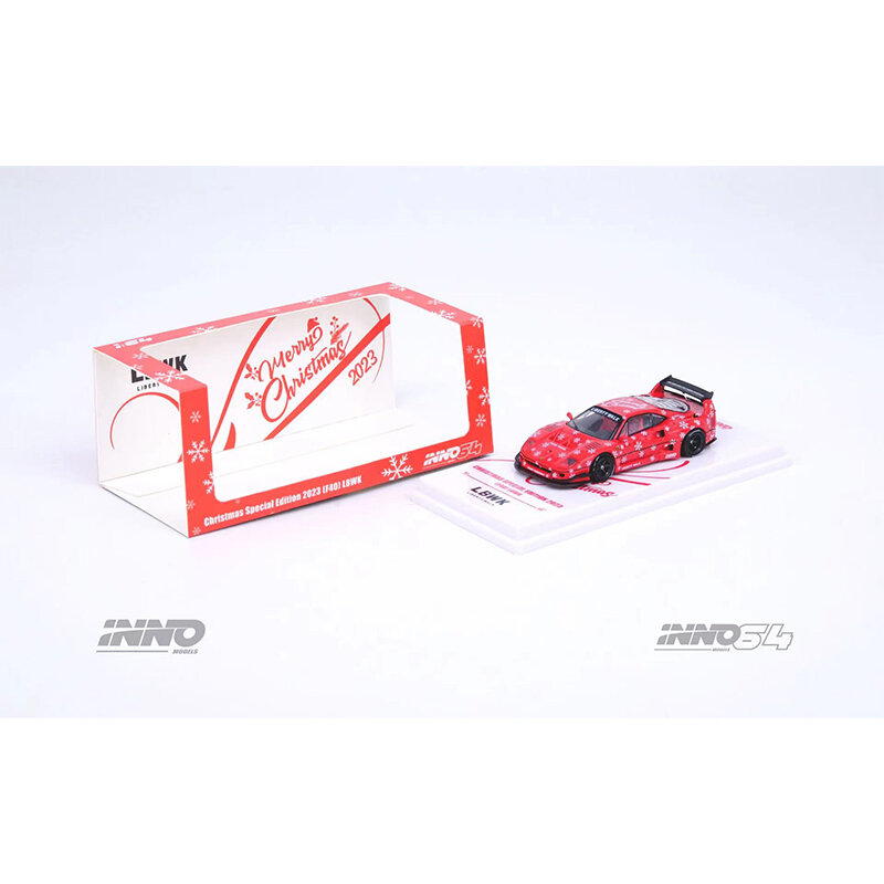 INNO w magazynie 1:64 LBWK F40 X'MAS 2023 Specia Diorama kolekcja modeli samochodów miniaturowe zabawki Carros