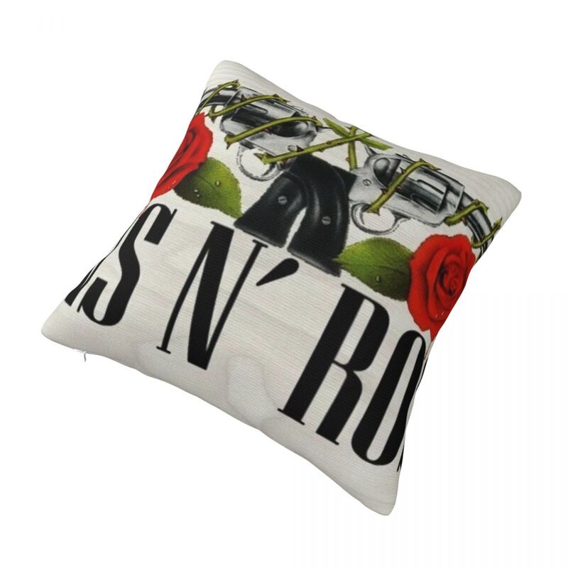 Guns N Roses Logo Square Pillow Case for Sofa Throw Pillow