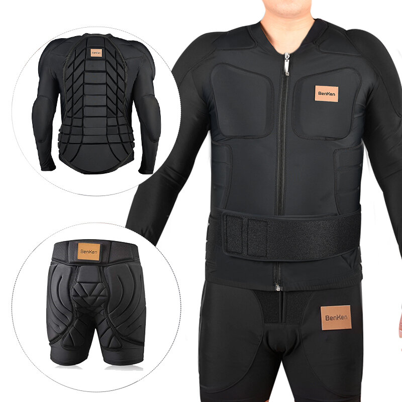 BenKen-camisetas deportivas anticolisión, pantalones a tope, protección de cadera, equipo de protección para ciclismo, deportes al aire libre
