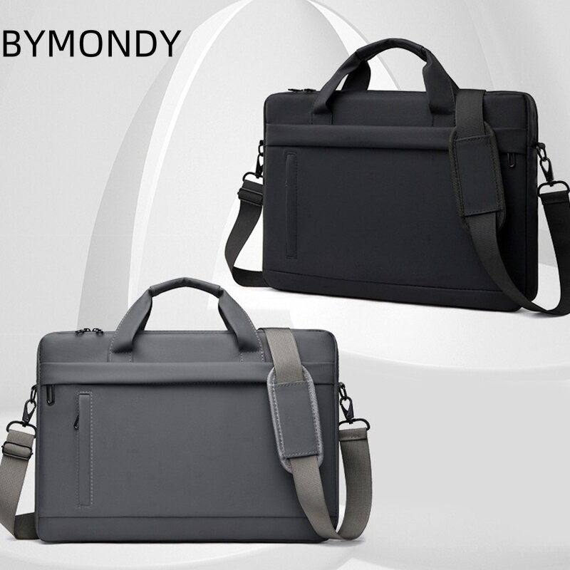 BYMONDY-Moda Masculina Bolsa de Ombro, Maleta, Escritório, Trabalho, Arquivos, Bolsa, Grande, Viagem, Laptop, Alta Qualidade, Negócios, Moda