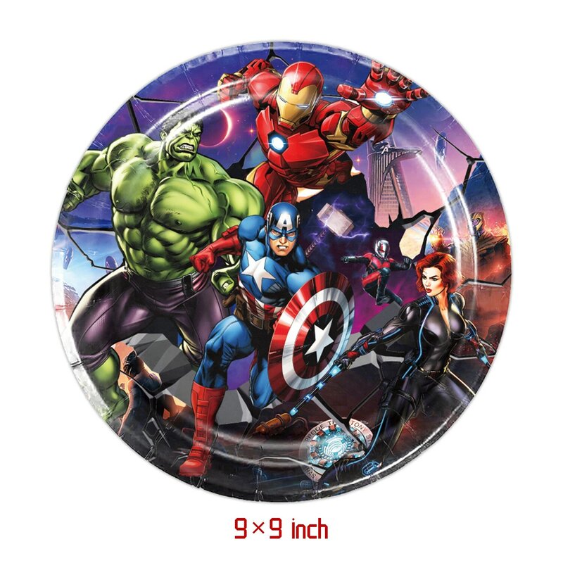 Nieuwe Disney Avengers Verjaardagsfeestje Decoraties Superheld Cups Borden Ballonnen Wegwerp Servies Baby Shower Benodigdheden