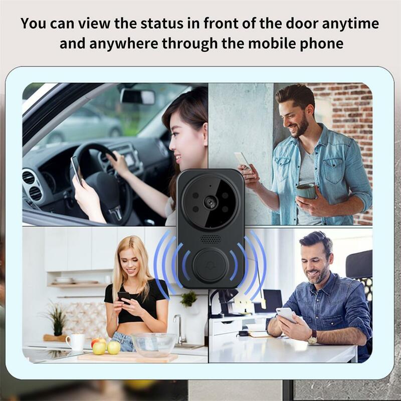 Smart Visual Doorbell Two-way Intercom Infrared Night Vision Remote Monitoring Security System Wifi Video Door Bell