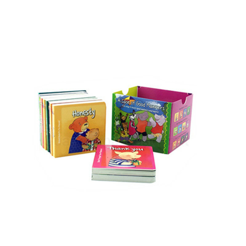 custom Customized  hardcover printing kids/children's story board book sets eco friendly
