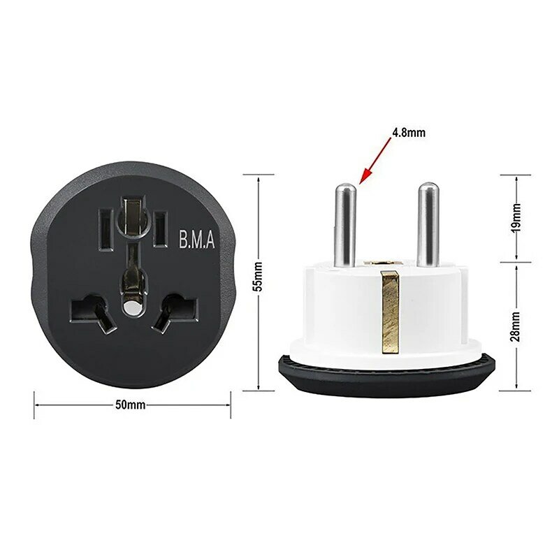 EU RU DE FR UK US AU Plug Converter Travel Plug Portable Charging Adapter Mobile Socket dengan katup pengaman Power Socket