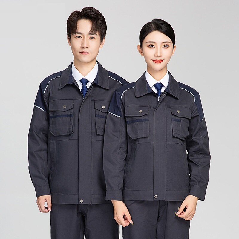 Pakaian kerja kualitas tinggi seragam pekerja Fashion tahan aus tebal baju bengkel pabrik pakaian pekerja mekanis