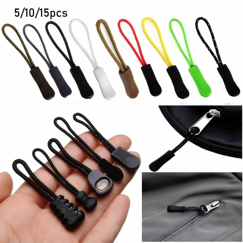 tools Travel Clothing Suitcase Tent Backpack Cord Rope Pullers Zipper Pull Ends Lock Zips Zip Puller Replacement