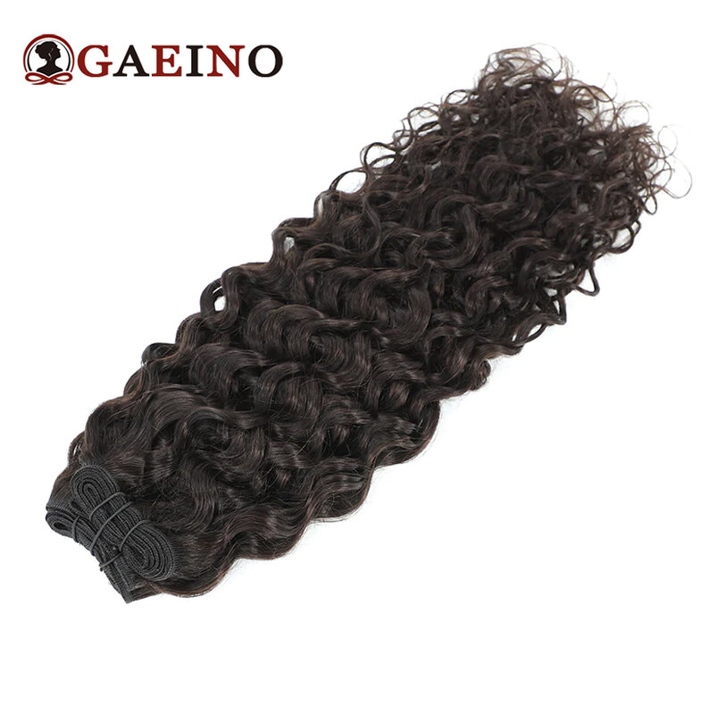 Water Wave Human Hair Weft Extension Dirty Blonde Curly Hair Sew In Weft Hair Extensions Bundles Sew In Double Weft For Women