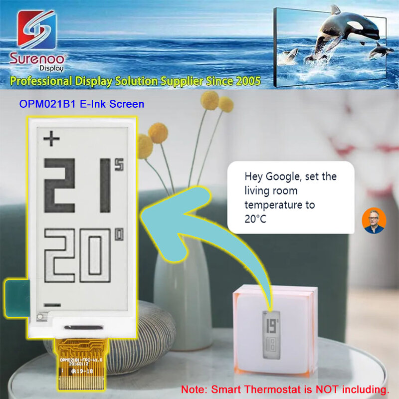 Opm021b1 2.13 "e-ink-bildschirm für netatmo pro smart thermostat (NTH-PRO) v2 nth01 für netatmo N3A-THM02 ersatz reparatur