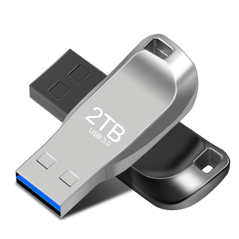 Unidad Flash USB 3,0 de alta velocidad, pendrive de Metal, 2TB/1TB, resistente al agua, Mini memorias, convertidor tipo C