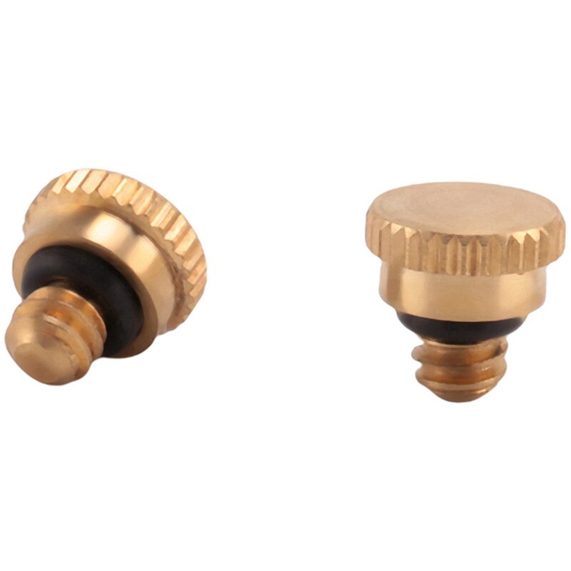 30PCS 10/24 Screw Thread Brass Misting Nozzle Plug Low Pressure Atomizing Mist Nozzle For Outdoor Cooling System