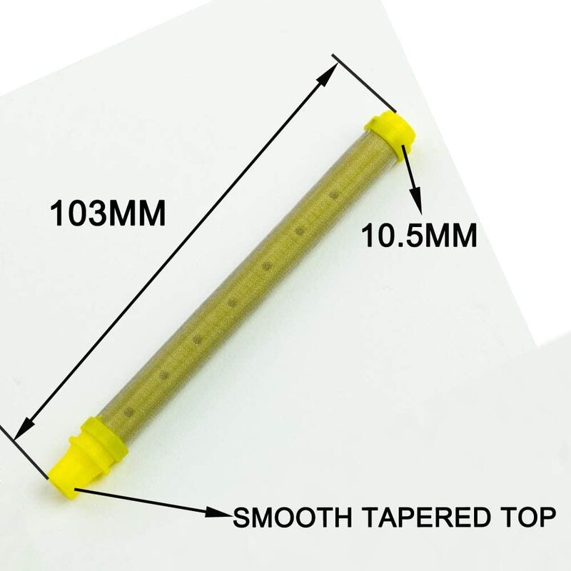 Tpaitlss 5 paczek żółty bezpowietrzny filtr natryskowy Wagner Spraytech 60 mesh bezpowietrzny filtr akcesoria do pistoletu do różnych modeli