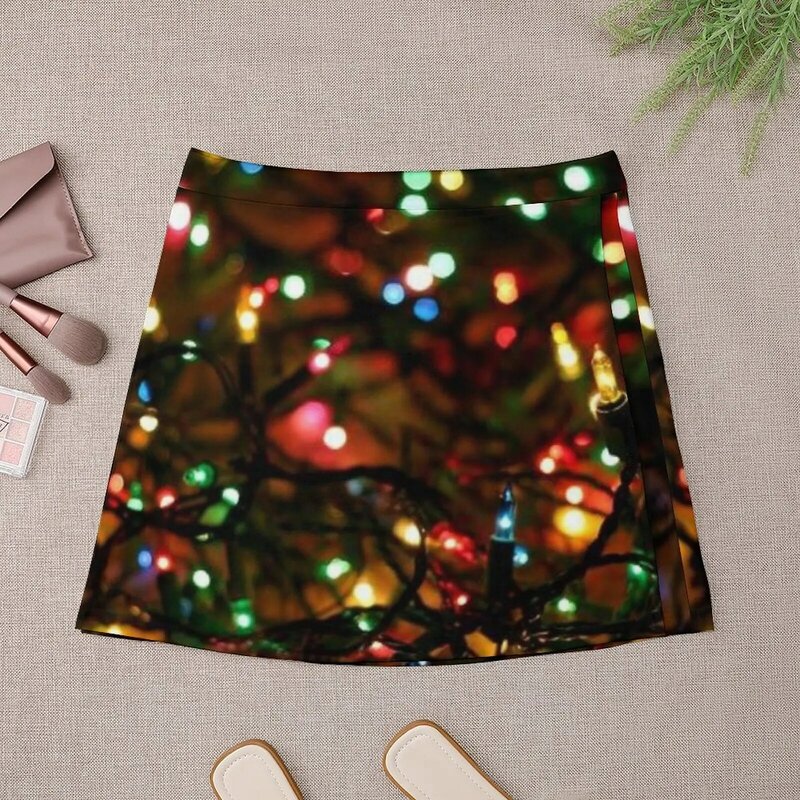 Рождественские огни фон мини юбка модные юбки женские летние 2023 женские летние юбки новая внешняя одежда