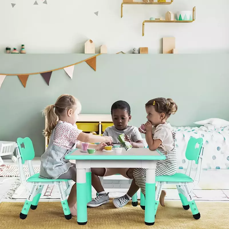 Kindertafels En Stoelen In Hoogte Verstelbare Kinderkleding Leertafels En Stoelen Dekken Multifunctionele Kunsttafel