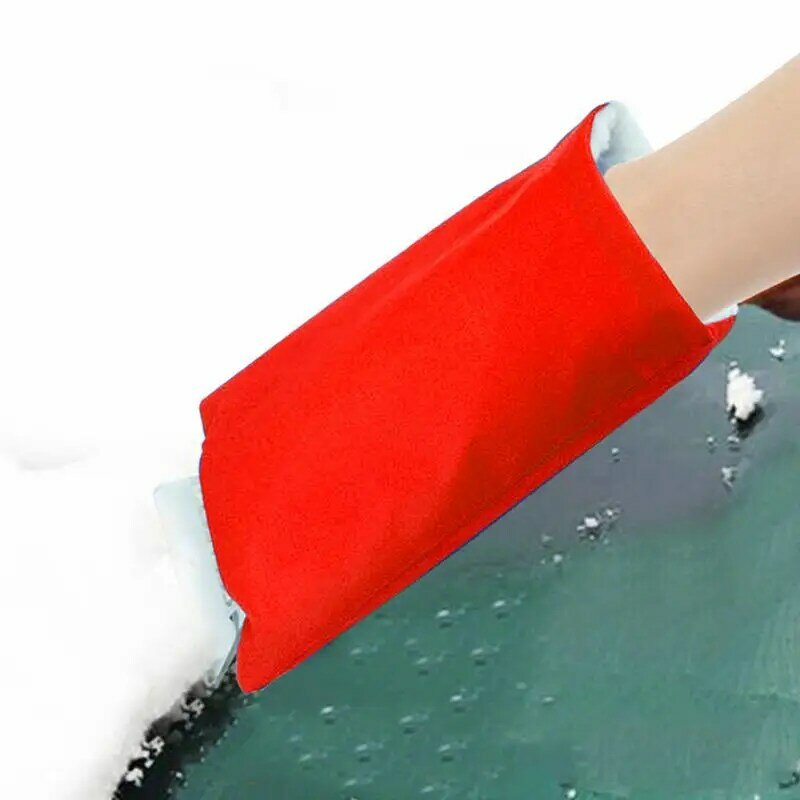 Schnee räumung verdickte Hülle wasserdichtes Winter werkzeug Auto Eiskra tzer für den Winter mit Handschuh Eis reiniger mit Handschuh Wärme speicherung