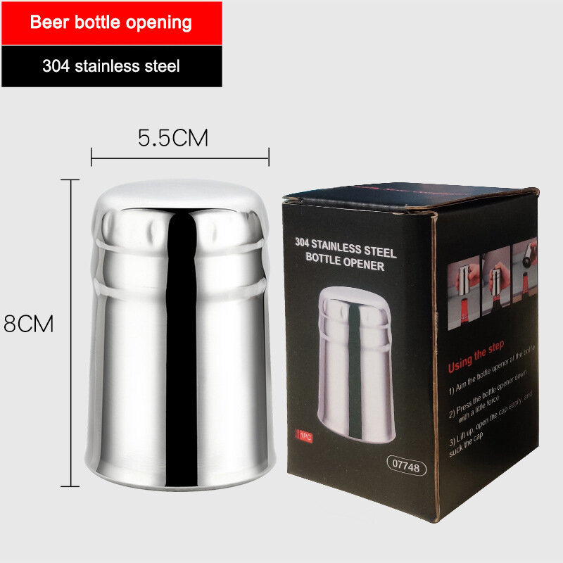 304 stainless steel beer automatic bottle opener driver multifunctional creative press non-marking bottle opener