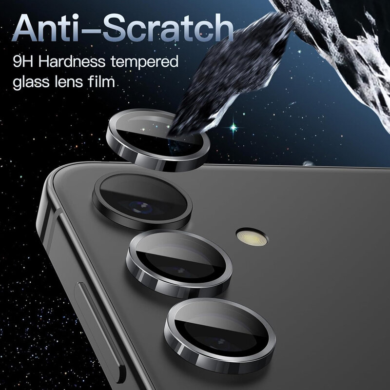 Rückseite Metallring Kamera glas für Samsung Galaxy A55 5g Kamera objektiv Schutz glas für Samsung A55 A35 A15 Objektivs chutz gehäuse