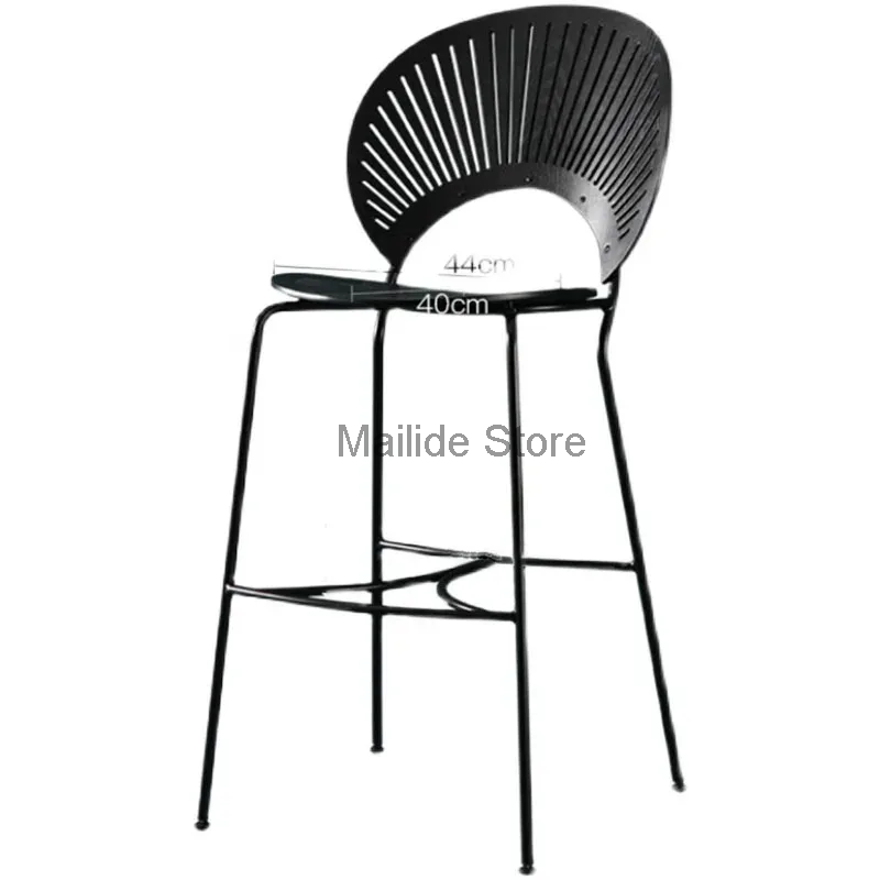 Скандинавская искусственная мебель для дома, роскошный стул для кафе, ресторана, дизайнерский стул со спинкой, высокий барный стул