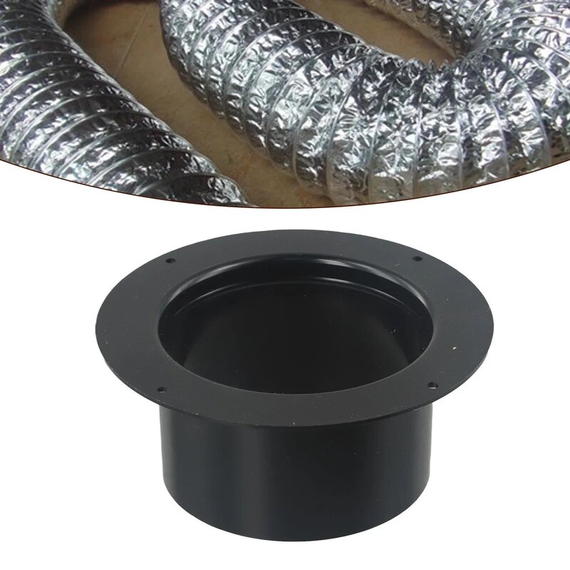 Ventilation Pipe Air Ducting Duct Joint Vent Pipe Adapter Pipe Connection Parts Round Joint Wall Flange Connector