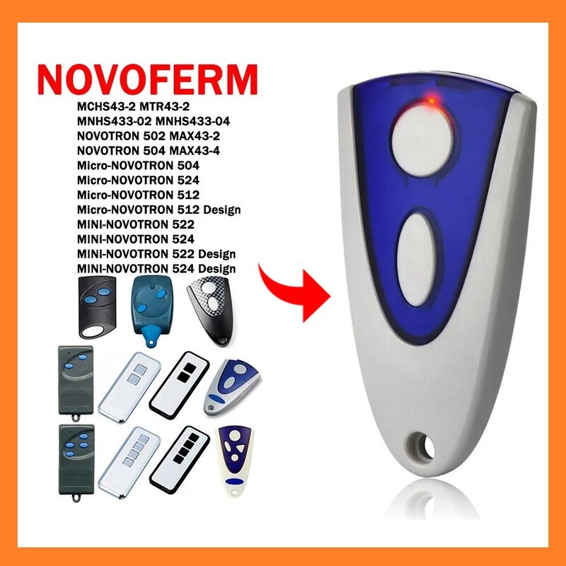Novoferm novotron 433 max43-2 max43-4 mix 43-2 mini-novotron garagentor fernbedienung tor öffner mhz