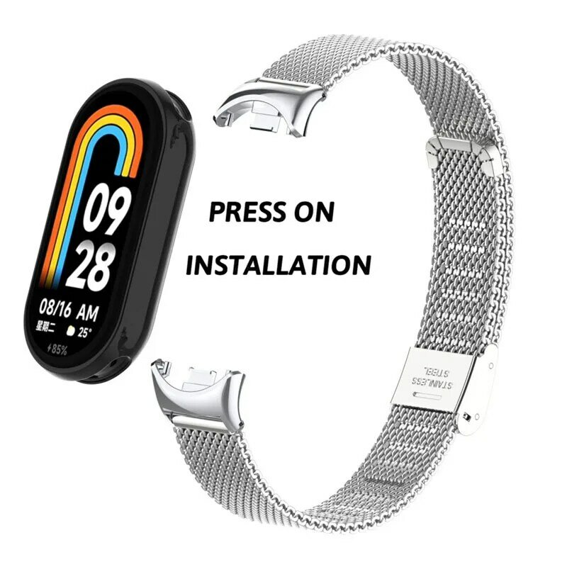 Strap For Xiaomi Mi Band 8 Smartwatch Replacement Wristband Metal Magnetic Bracelet for Mi Band 8 NFC Accessories