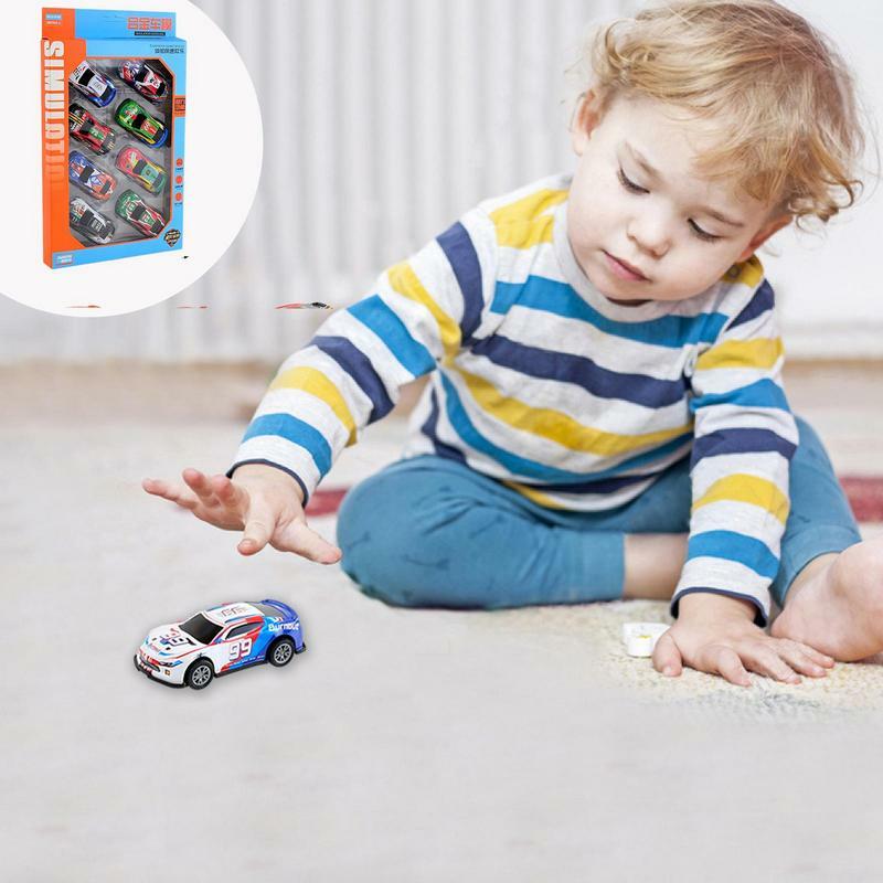 Tirare indietro macchinine in lega Pull Car Funny Pull Back Toys auto interattive giocattoli giocattoli per bambini durevoli per bambini natale invecchiato 3