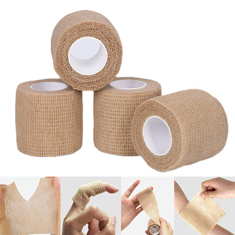Elastoplast-Bandage élastique auto-adhésif non tissé pour le sport, bande ronde pour le genou, le rinçage des doigts, les coussinets de soutien initiés à la l'hypothèse