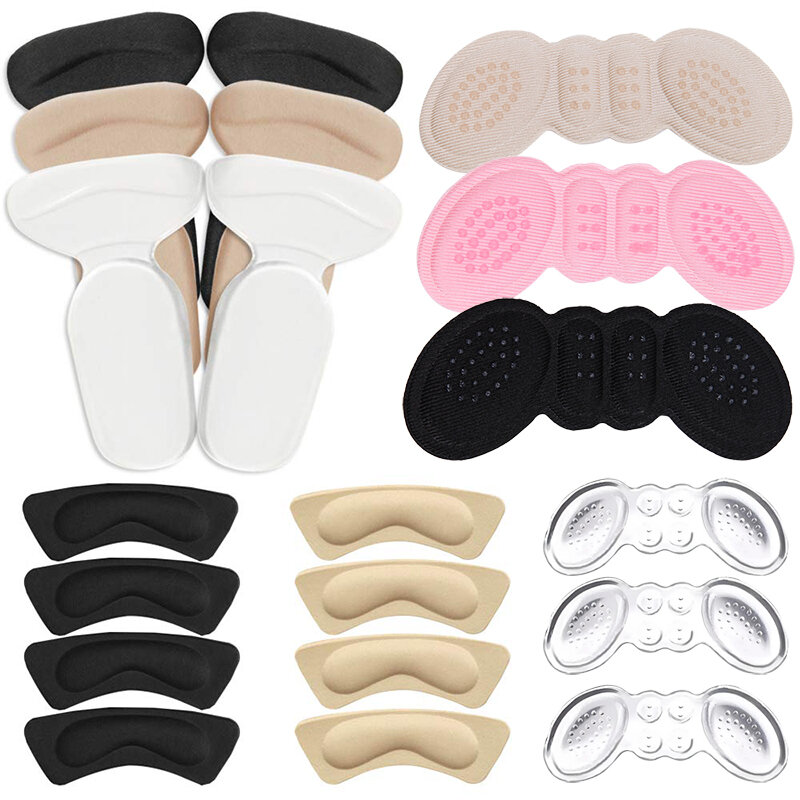 10 Styles Heel Insoles Patch Women Men Anti-wear Cushion Pads for Shoes High Heel Feet Care Adjust Sizing Adhesive Sponge Insole