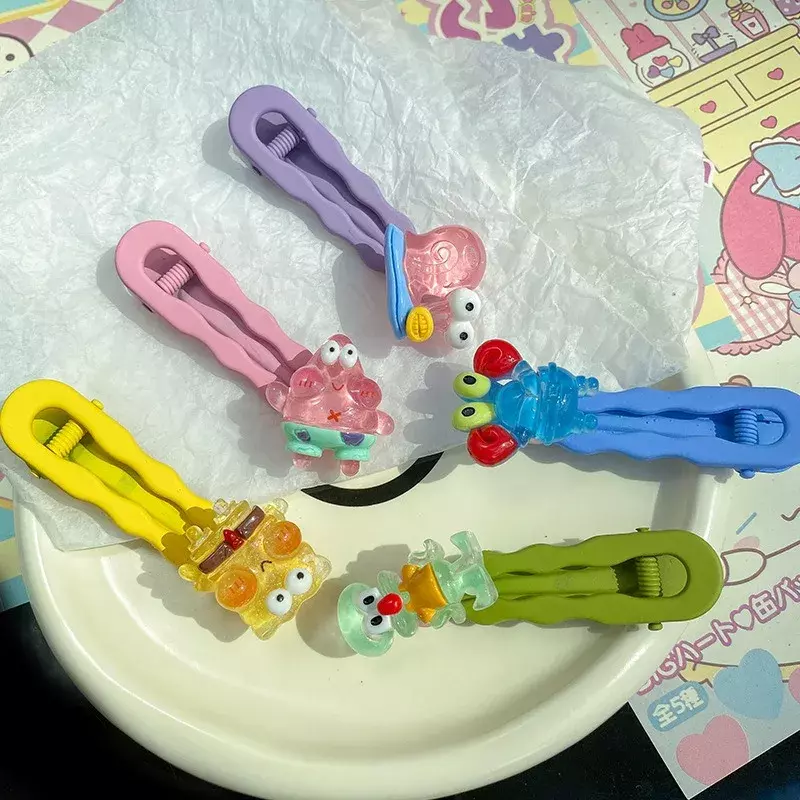 Sanrios Cartoon Kuromi Hellokittys My Melody Cinnamoroll Sweet Girls Kawaii Hairpin Anime Children Alligator Hair Clip Kids Gift