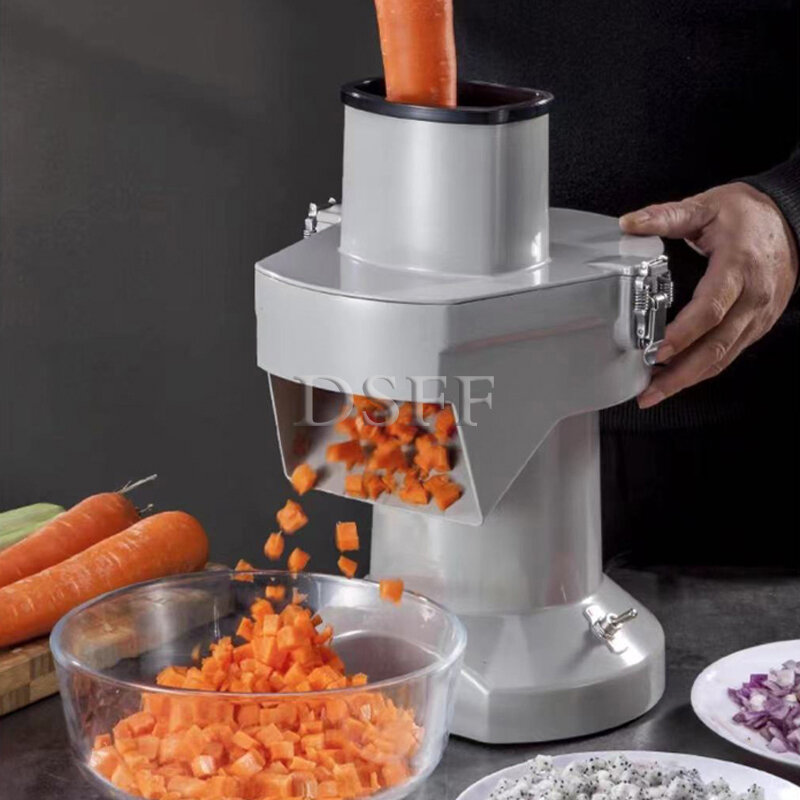 Picadora de verduras eléctrica multifuncional, pequeña máquina Vertical para cortar en dados de patatas y rábano para el hogar, superventas