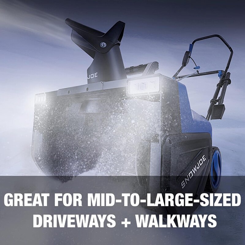 Electric Walk-Behind Snow Blower w/ Dual LED Lights, 22-inch, 15-Amp