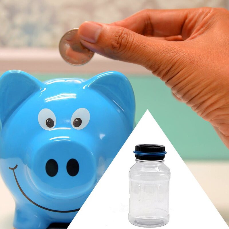 Abs Plastic Intelligent Electronic Calculation Piggy Bank Oversized Coin Change Money Box