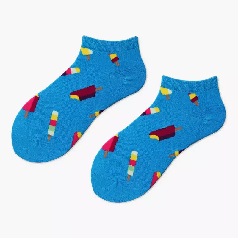 1 paar Sommer Trendy Glücklich Socken Männer Baumwolle Boot Mann Socken Interesse Lustige Originalität Harajuku söckchen Lebensmittel Obst
