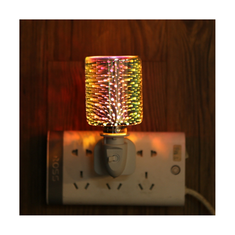 Lámpara de aromaterapia 3D, quemador de cera eléctrico, lámpara de aroma, luz nocturna, enchufe estadounidense