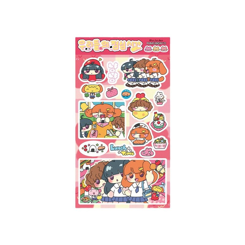 Sushi Bento Koreaans Schattig Meisje Stickers Eten Stickers Diy Handboek Materiaal Telefoon Case Decoratie Stickers