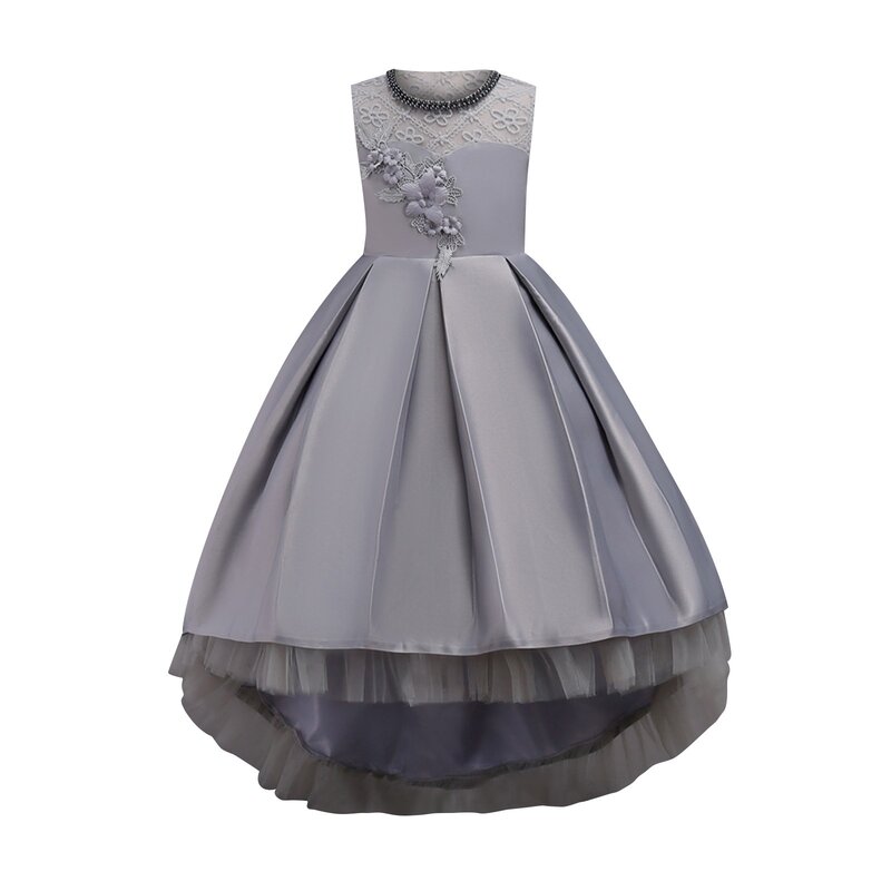 Vestido infantil sem costas, vestido de Natal, roupa de festa de aniversário, vestido de princesa para crianças, bebê de 1 a 5 anos