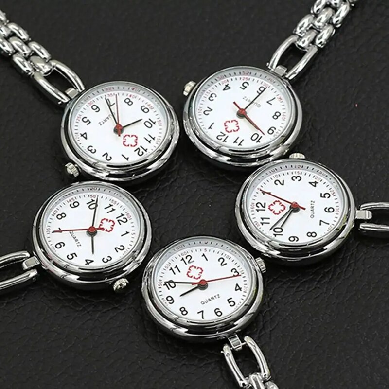 2023 간호사 시계 나비 모양의 포켓 시계 고리 시계 여성 클립 의료 병원 의사 시계 핀 브로치 석영 시계 선물