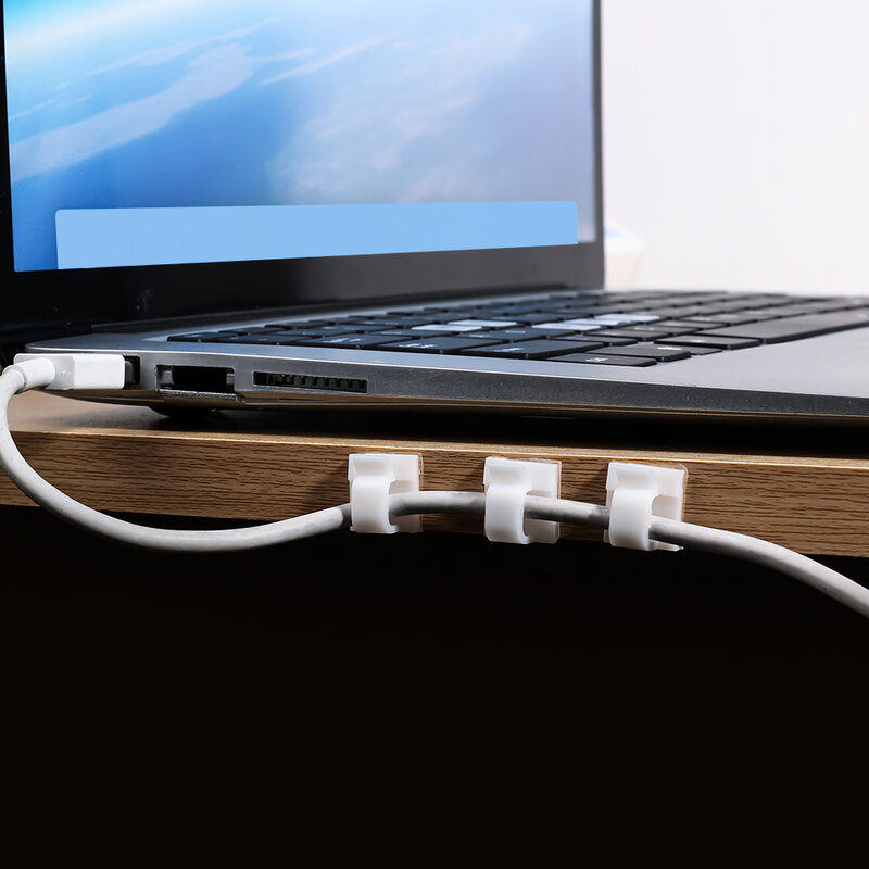 Desktop Selbst-adhesive Kabel Clips Für Netzwerk Linie Datenkabel Laden Draht Management Veranstalter Halter USB Kabel Klemmen