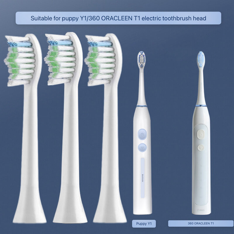 Cabezales de repuesto para cepillo de dientes eléctrico, 4/8/16 piezas, aptos para 360 T1 360, Oracleen T1 Puppy Y1