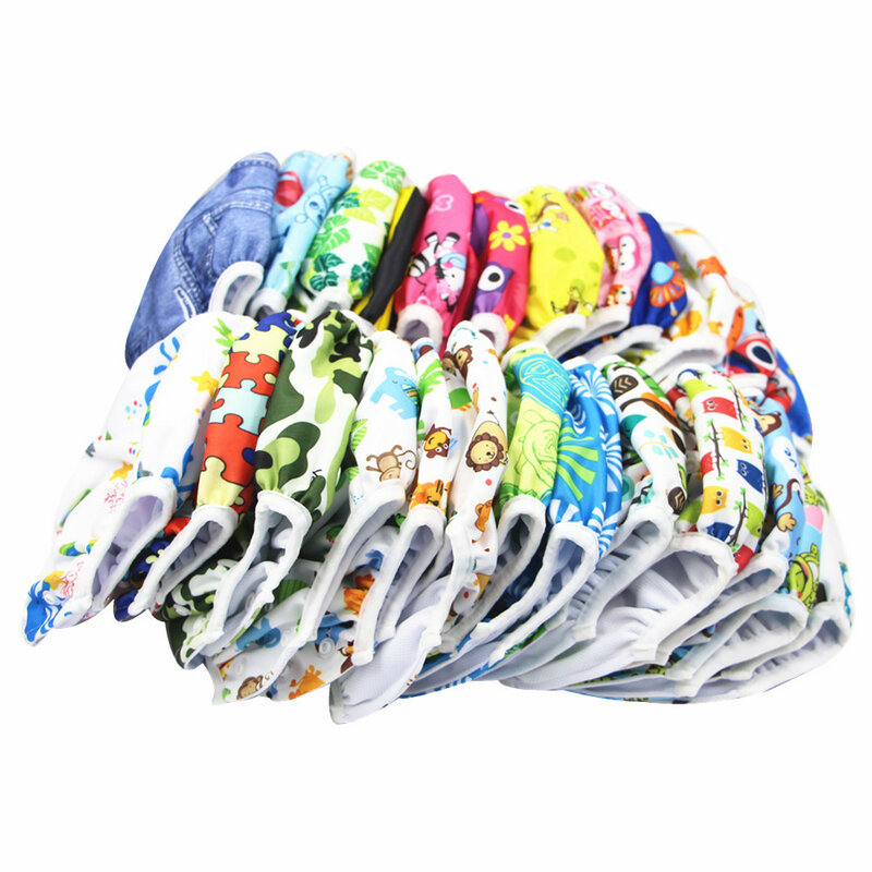 2021 New Baby Swim Diapers Waterproof Adjustable Cloth Diapers Pool Pant Swimming Diaper Cover Reusable Washable Baby Nappies