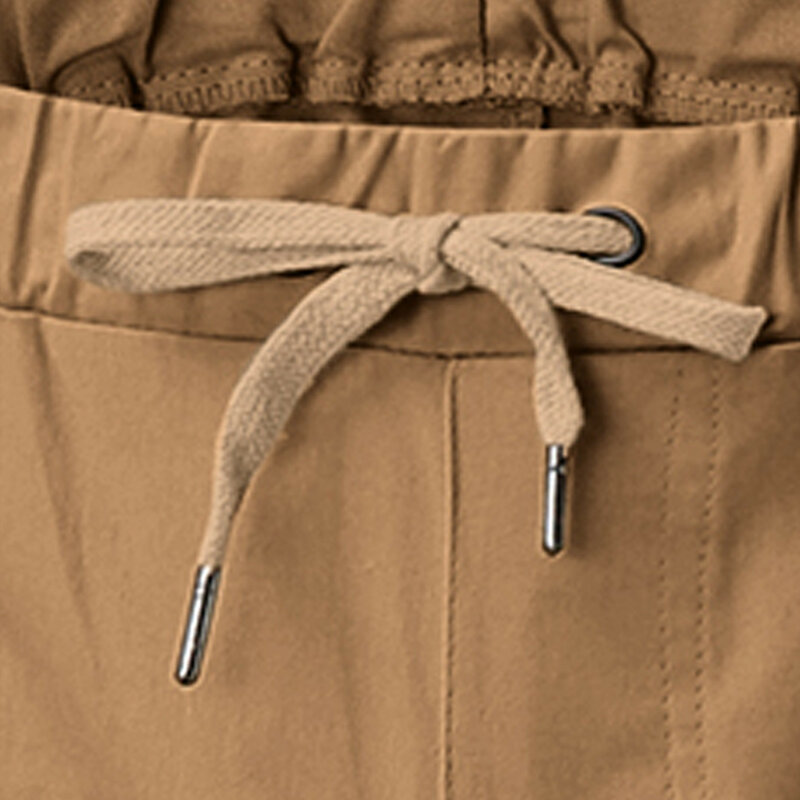 กางเกงคาร์โก้ผู้ชายกางเกงเอวยางยืดมีกระเป๋า, กางเกงฮิปฮอปฮาราจูกุกลางแจ้งกีฬาเดินป่าฟิตเนส