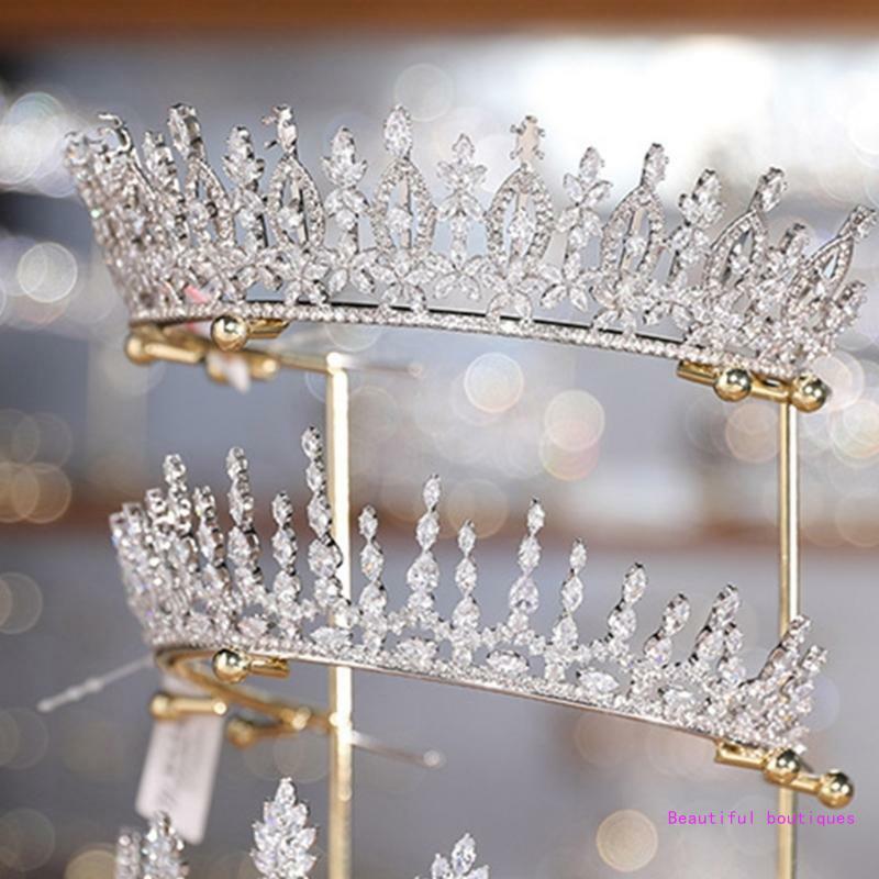Wedding Tiara Support Stand Crystal Bridal Headband Display Rack Princess Crown Holder Bride Hair Accessory Organizer DropShip