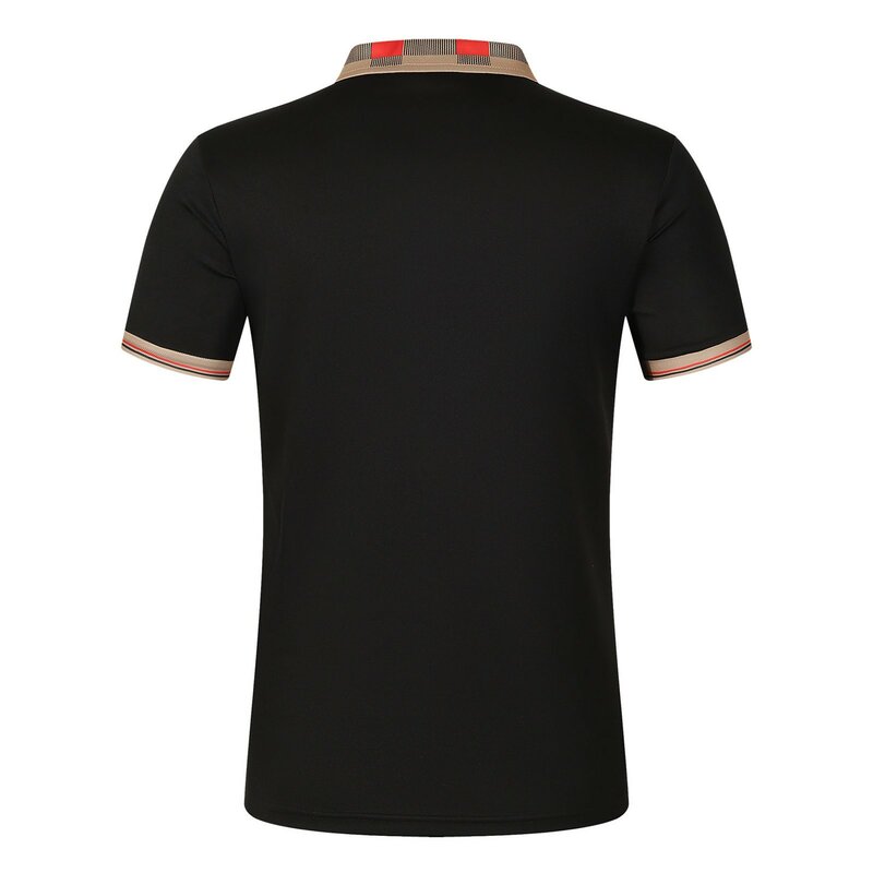 Mens Printed Checked Striped Shirt Zipper Sport Shirt Short Sleeve Top