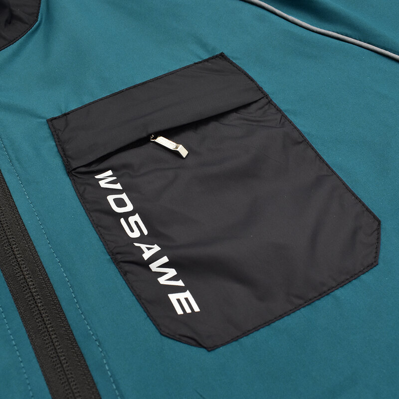 WOSAWE Men's Windproof Cycling Jackets Reflective Waterproof Rainproof Downhill MTB Bike Jacket Bicycle Riding Windbreaker M-3XL