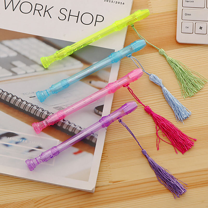 1pcs New Mini Neutral Pen Cartoon Creative Flute Pen Student Present Gifts Kids Writing Supplies Children Stationery