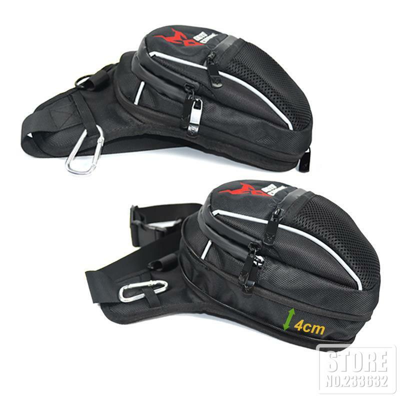 Motocicleta Drop Leg Bag Multifuncional Travel Bag Impermeável Fanny Pack Cell Phone Purse Storage Bag Extensível Capacidade