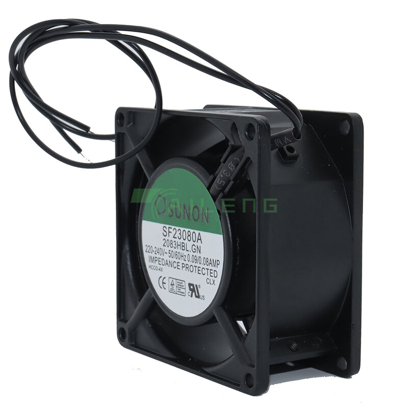 For Sunon SF23080A 2083HBL GN 8038 220V-220V 50/60Hz 0.09/0.08AMP cabinet air cooling fan